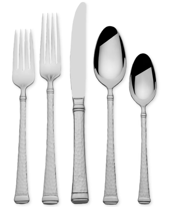 Mikasa Harmony Hammered 65-Pc. Flatware Set, Service for 12 - Macy's
