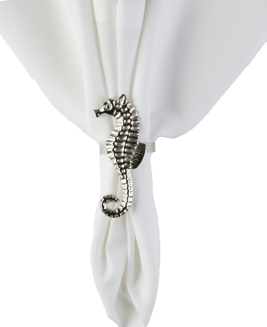 Sea Horse Napkin Rings, Set of 8
