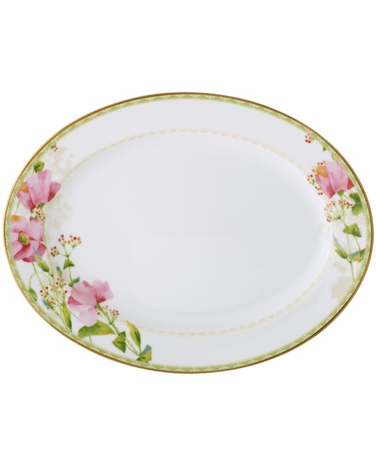 Poppy Place Oval Platter, 14"