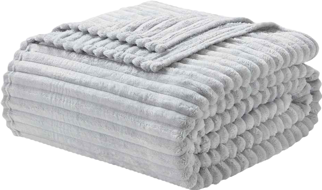 Cut Plush Lightweight Super Soft Luxury Bed Throw, 50" x 60"