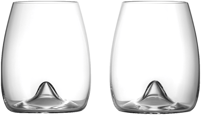 Elegance Stemless Wine 16.5 oz, Set of 2