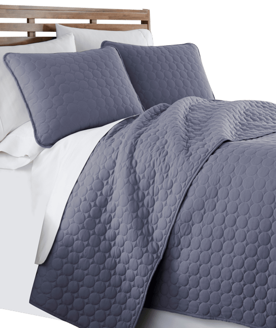 Ultra-Soft Lightweight Embroidered 3-Pc. Quilt Set, Full/Queen