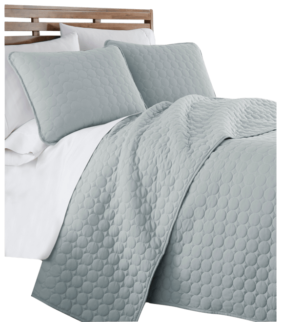 Ultra-Soft Lightweight Embroidered 3-Pc. Quilt Set, Full/Queen