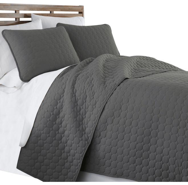 Ultra-Soft Lightweight Embroidered 3-Pc. Quilt Set, King/California King