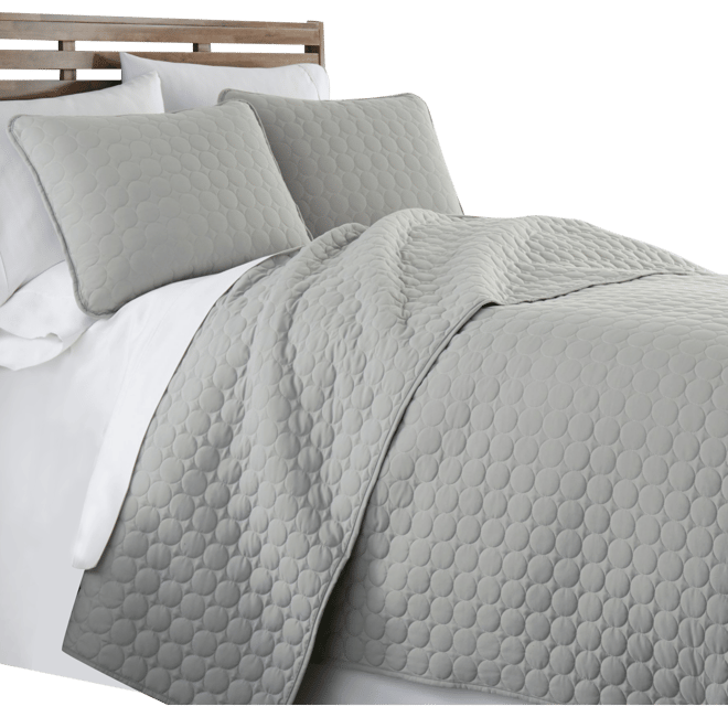 Ultra-Soft Lightweight Embroidered 3-Pc. Quilt Set, King/California King