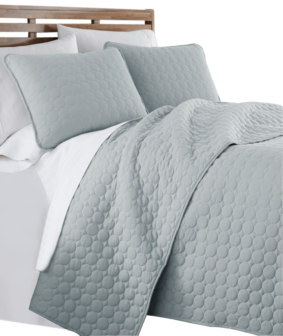 Ultra-Soft Lightweight Embroidered 3-Pc. Quilt Set, King/California King