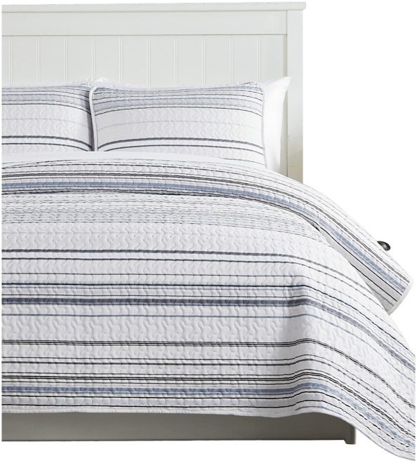 Southshore Stripe 3-Pc. Quilt Set, King/California King