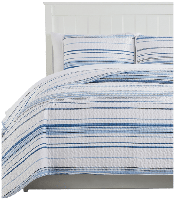 Southshore Stripe 3-Pc. Quilt Set, King/California King