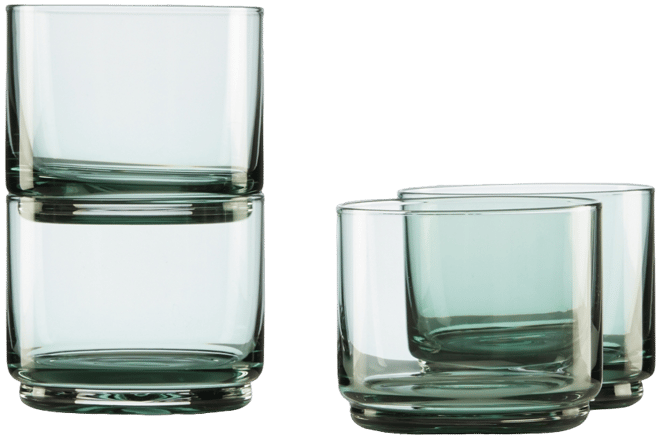Tuscany Classics Stackable Short Glasses Set, 4 Piece