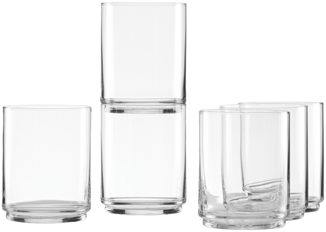 Tuscany Classics Stackable Tall Glasses Set, 6 Piece