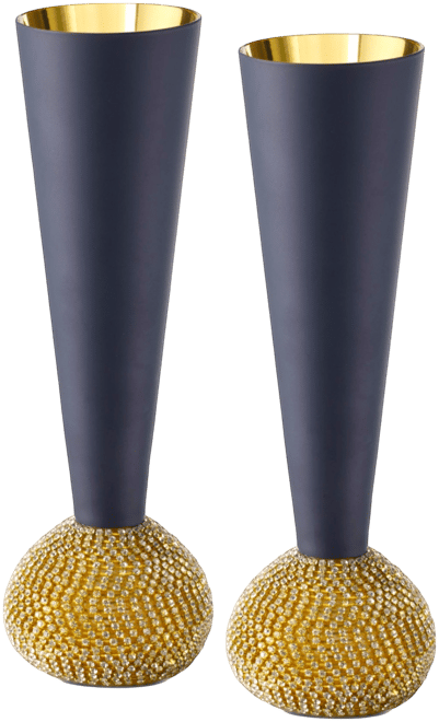 Lux Champagne Flute Glasses, Set of 2, 6 Oz