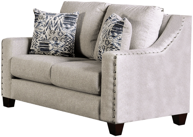 Highridge Sloped Track Arms Loveseat