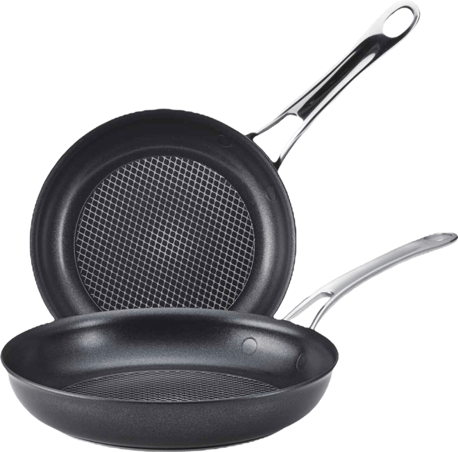 X Hybrid Nonstick Induction Frying Pan Twin Pack Set