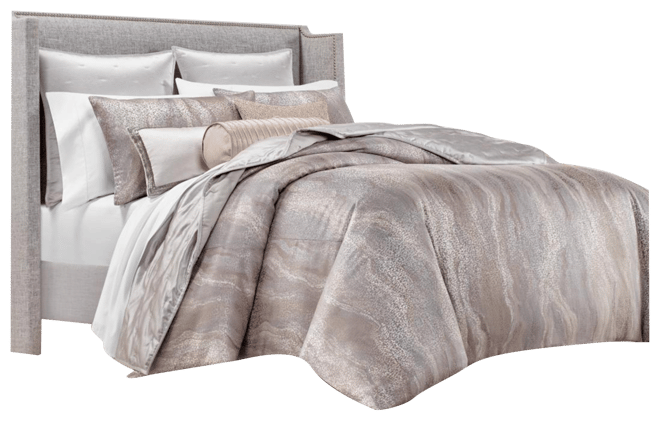 Hotel Collection Terra King Duvet. Color: high quality Grey. $465 Value