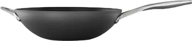 Premier Hard-Anodized Nonstick 13" Flat Wok