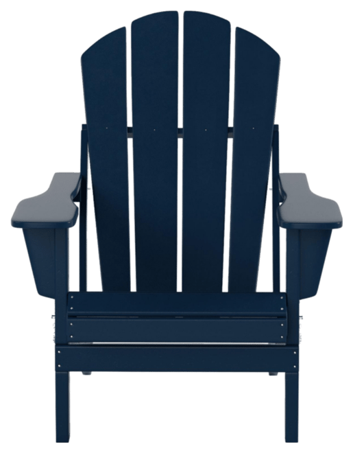 All-Weather Contoured Outdoor Poly Folding Adirondack Chair
