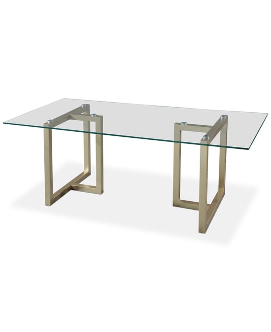 Emila Rectangular Glass Dining Table, Created for Macy's