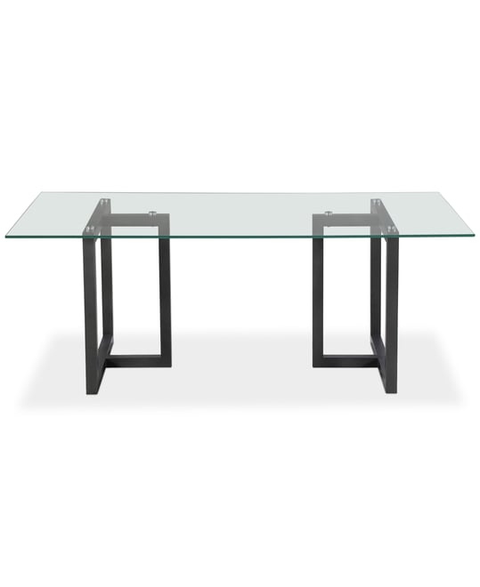 Emila Rectangular Glass Dining Table, Created for Macy's