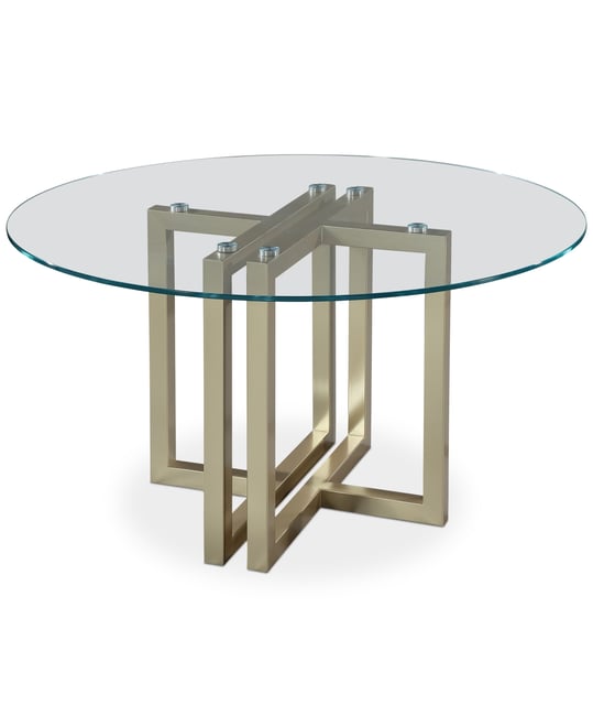 Emila Round Glass Dining Table, Created for Macy's