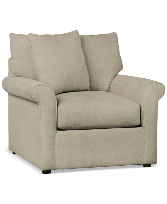 Wrenley 38" Fabric Arm Chair, Created by Macy's