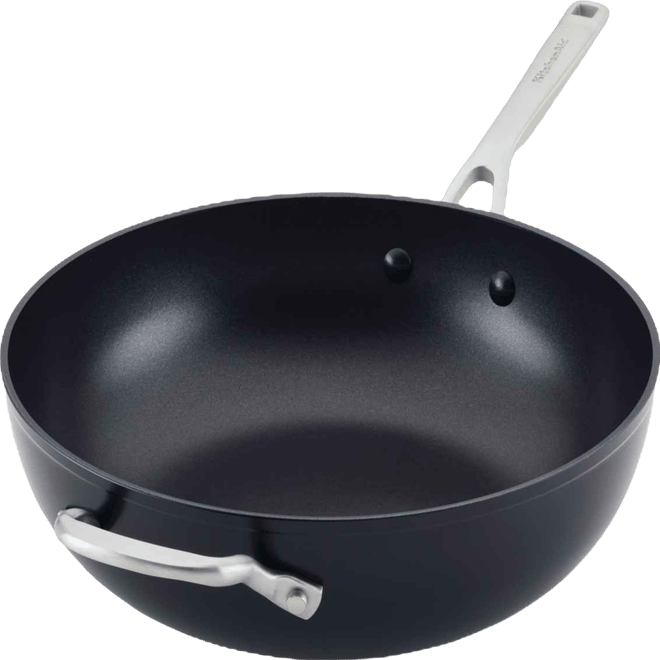 Hard-Anodized Aluminium 12.25" Induction Non-stick Wok with Helper Handle