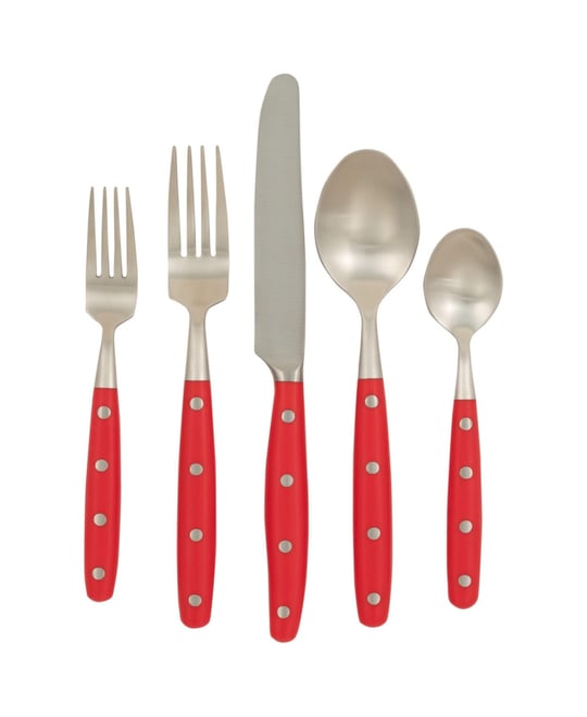 Lyon Poppy Flatware 20 Piece Set, Service for 4