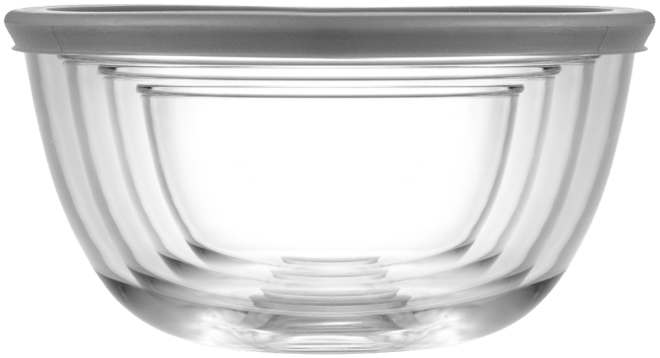 Joyful 4 Piece Glass Mixing Bowls with Lids Set