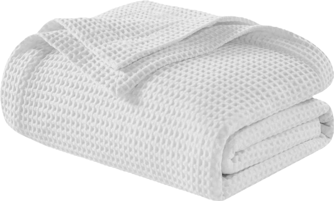 Waffle Weave Cotton Blanket, King