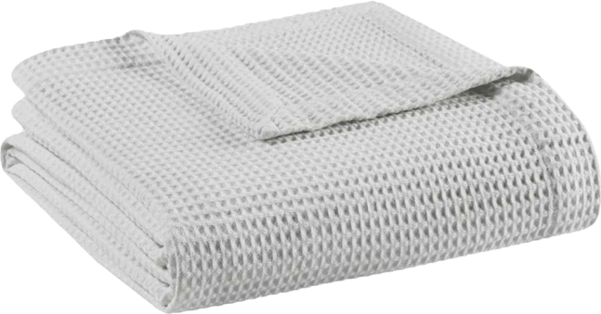 Waffle Weave Cotton Blanket, King