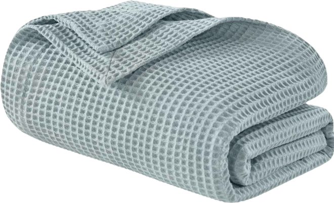 Waffle Weave Cotton Blanket, King