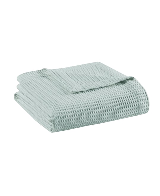 Waffle Weave Cotton Blanket, Full/Queen