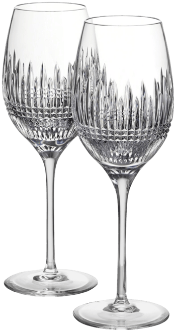 Lismore Diamond Essence White Wine Medium 15.5oz, Set of 2