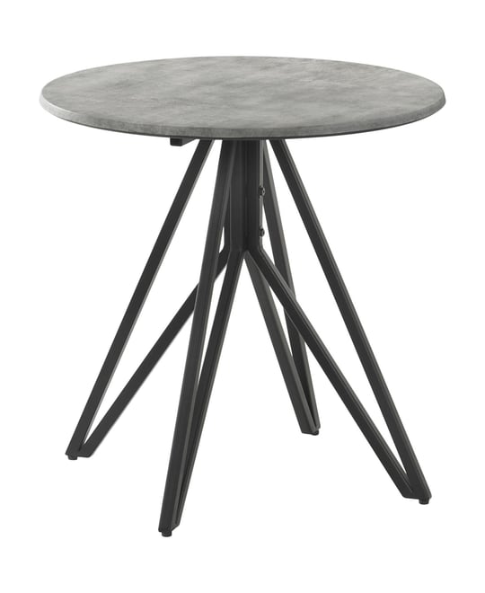 23.5" High Pressure Laminated Round End Table with Hairpin Legs