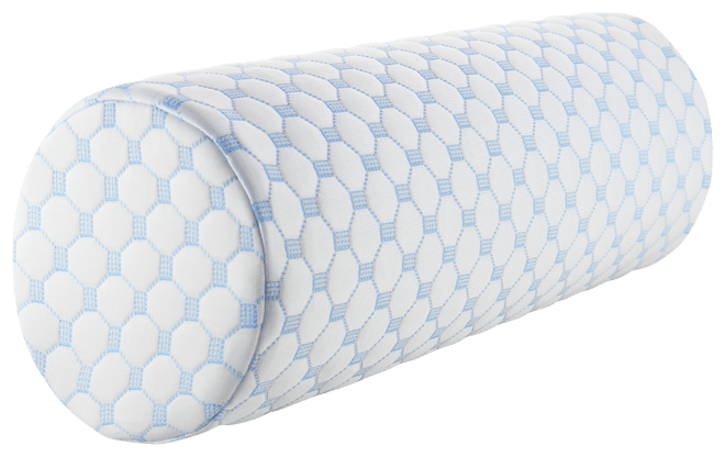 Memory Foam Neck Roll Bolster Cooling Cover Medium Firm Pillow