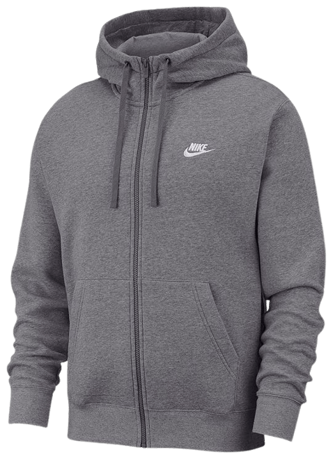 Nike Men's Sportswear Club Fleece Full-Zip Hoodie - Black
