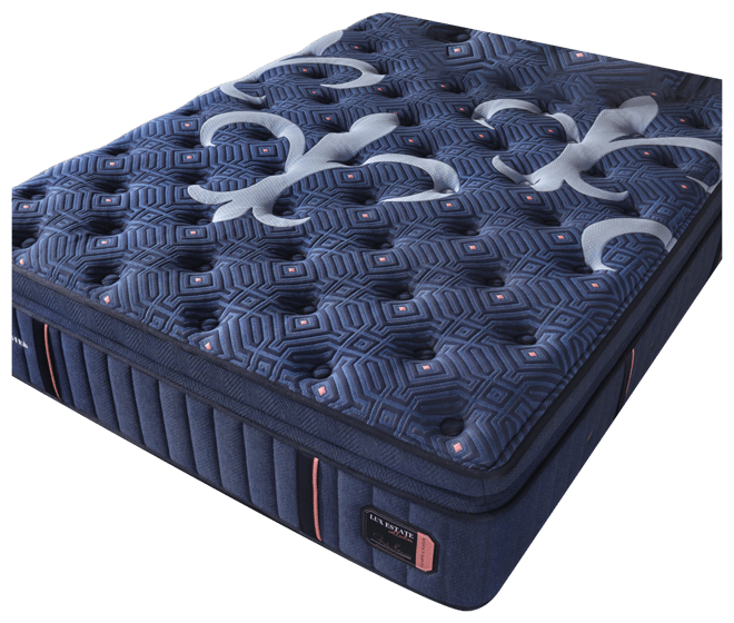 Lux Estate 16" Soft Euro Pillowtop Innerspring Luxury Mattress Set- Queen Split