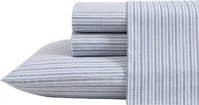 Printed 100% Cotton Percale 4-Pc. Sheet Set, King