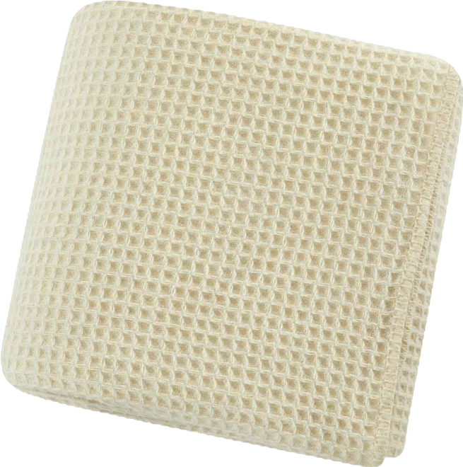 100% Wool Waffle Weave Blanket, King