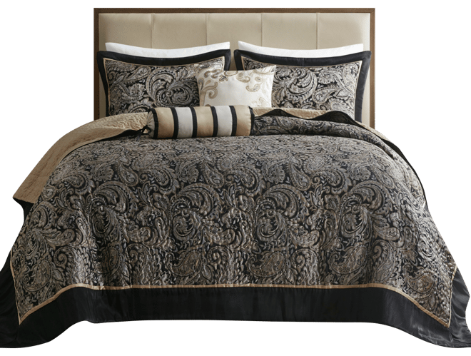 Madison Park fashion Adeline Paisley 5-Piece King Bedspread Set T4103039