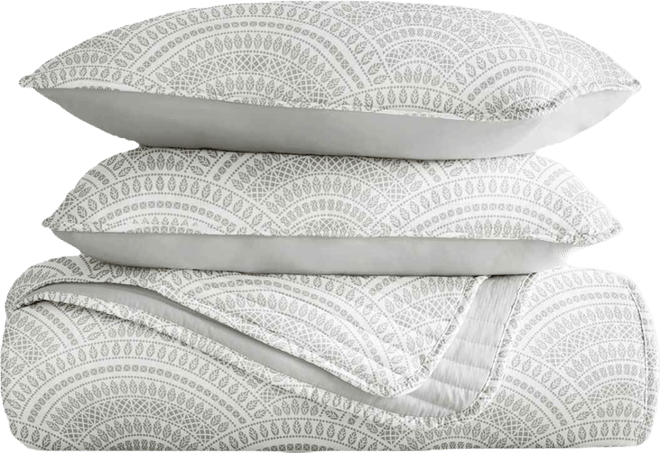 Scallop Reversible 3-Pc. Lightweight Quilt Set, Full/Queen