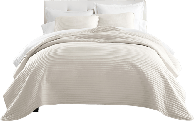 Stripe Stitch 3-Pc. Quilt Set, King/California King