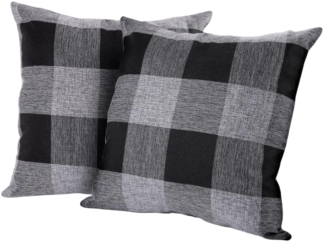 2 Pack Buffalo Plaid Throw Pillow Outdoor & Indoor Covers 16x16 inches