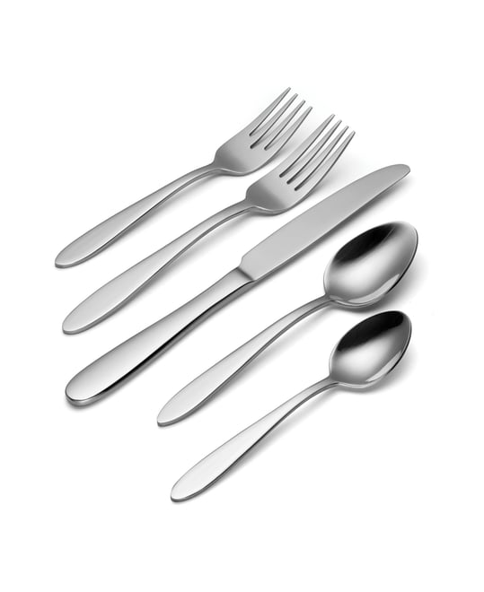 Mooncrest 65 Piece Everyday Flatware Set, Service For 12