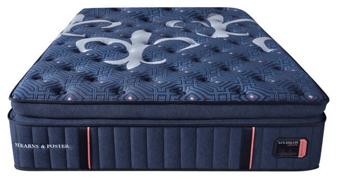 Lux Estate 16" Medium Euro Pillowtop Innerspring Luxury Mattress Set- Queen