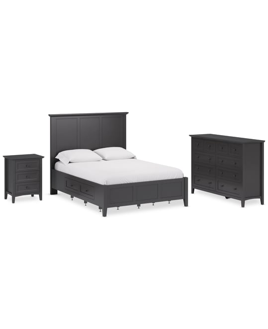 Hedworth King Storage 3-Pc. Set (Bed, Dresser & Nightstand)
