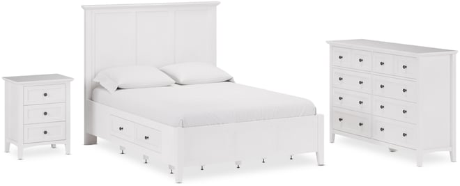 Hedworth Full Storage 3-Pc. Set (Bed, Dresser & Nightstand)