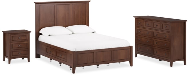 Hedworth Full Storage 3-Pc. Set (Bed, Dresser & Nightstand)