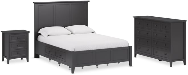 Hedworth Full Storage 3-Pc. Set (Bed, Dresser & Nightstand)