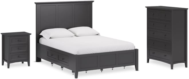 Hedworth Full Storage 3-Pc. Set (Bed, Chest & Nightstand)