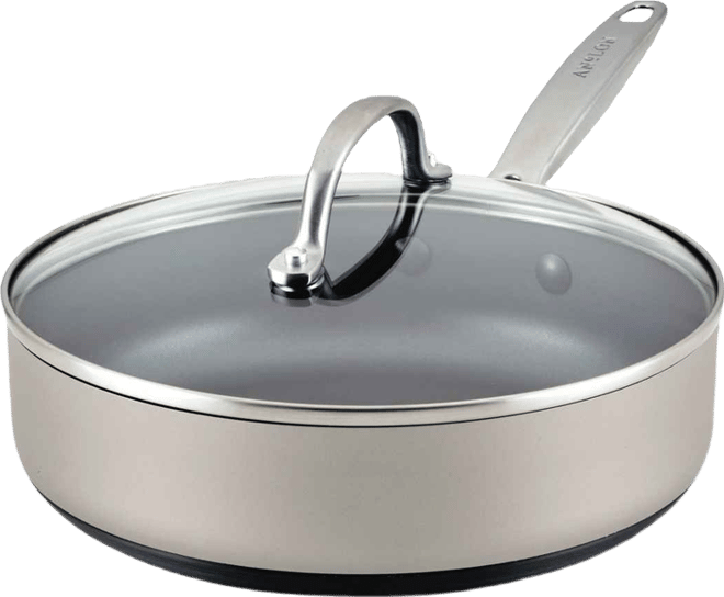 Achieve Hard Anodized Nonstick 3 Quart Saute Pan with Lid